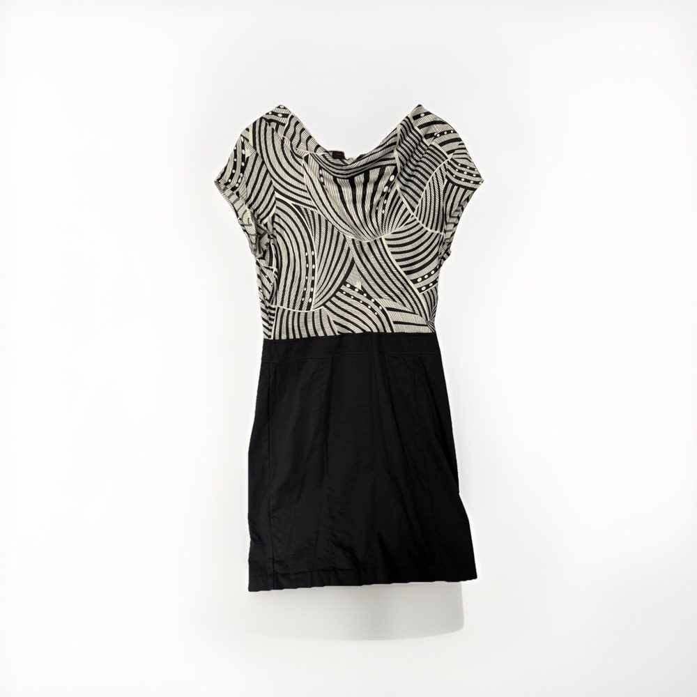 The Limited Womens Ladies Black White Cap Sleeve Knee‎ Length Dress Size 12